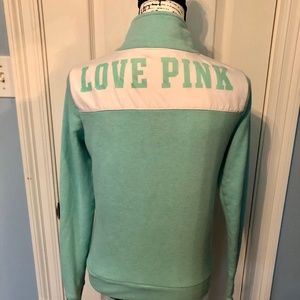 PINK- VS mint green & white pullover- Excellent Conditon!